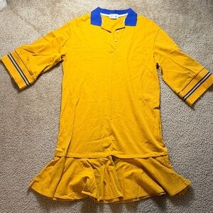 Yellow and Blue dress